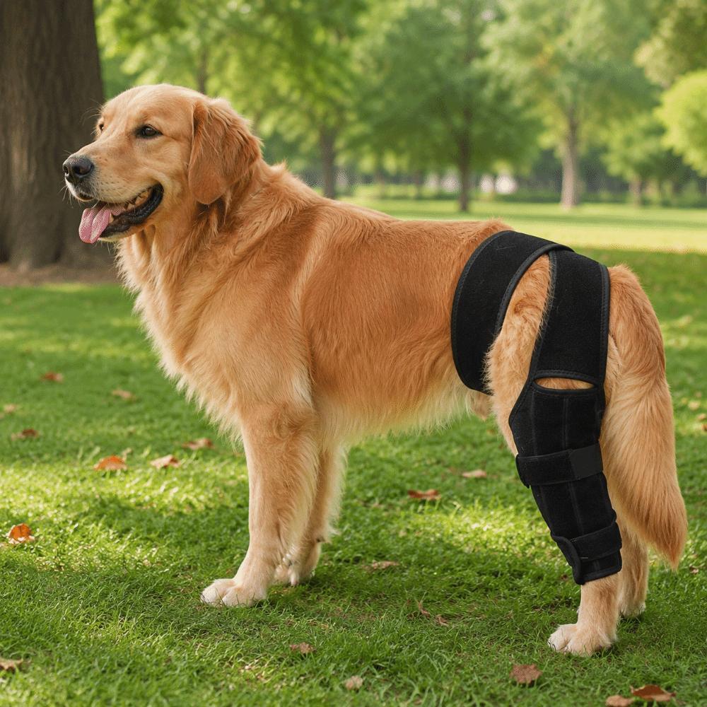 Adjustable Dog Knee Brace Breathable Pet Recovery Bandage  Fracture Stabilization
