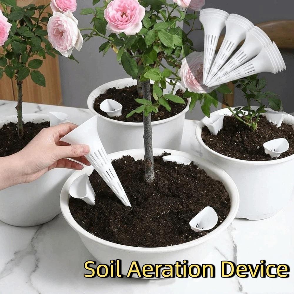 10PCS Breathable Conical Watering Device Prevent Root Rot Root Aeration Root Protection Device Deep Watering Prevent Soil Loss