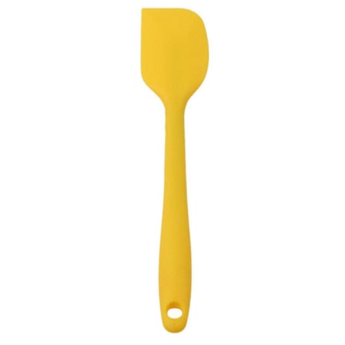 Premium Silicone Rubber Spatula for Cake Cream Cooking and Pastry Making (Yellow) - Long-Lasting, Nice and Stylish