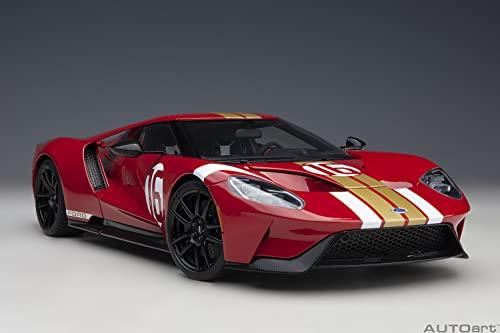 AUTOart 1/18 Scale Ford GT Alan Mann Heritage Edition Red/Gold Stripes Finished Product