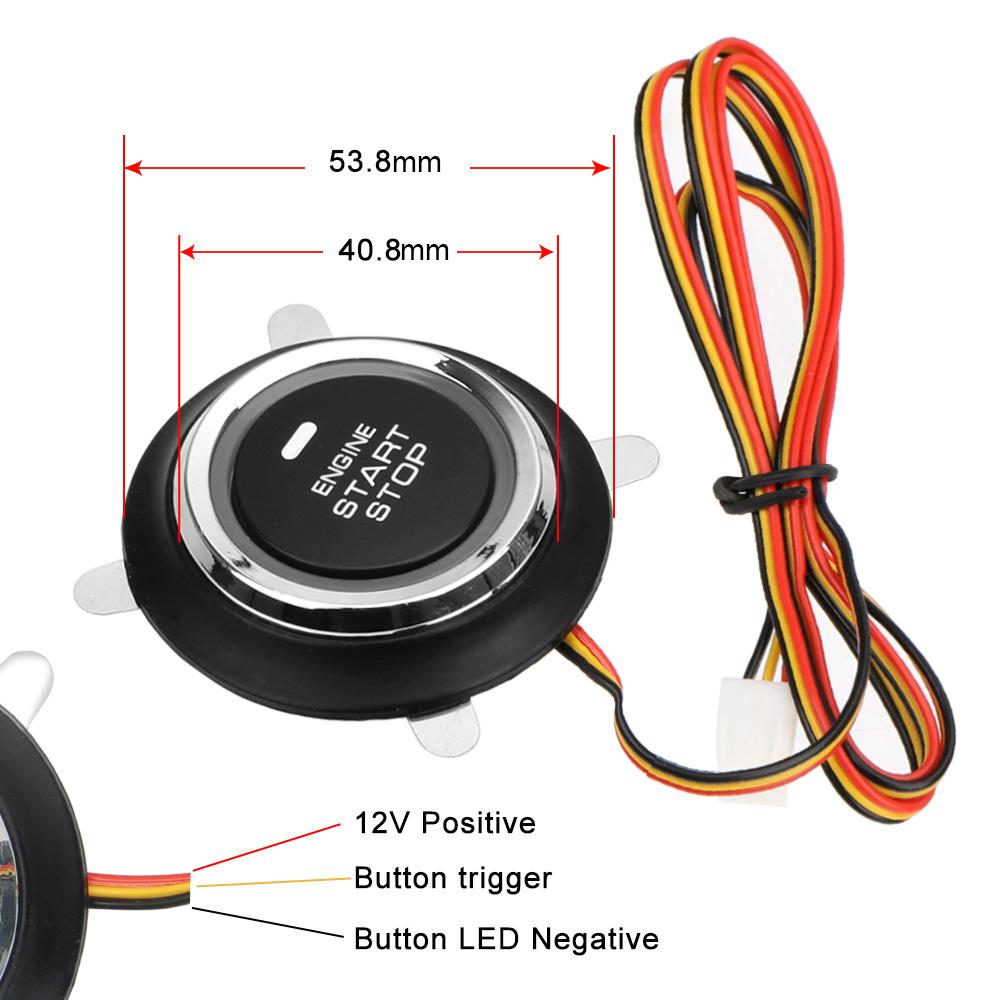 12V Rocker Switch Panel Light Toggle Racing Car Starter Ignition Start Stop Push Button LED Indicator ATV Vehicles Accessories Relays 5