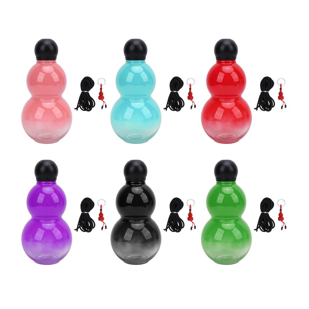 Gourd Water Bottle 800ml Large Capacity PP PC Plastic Gourd Style Sports Water Flask for Travel