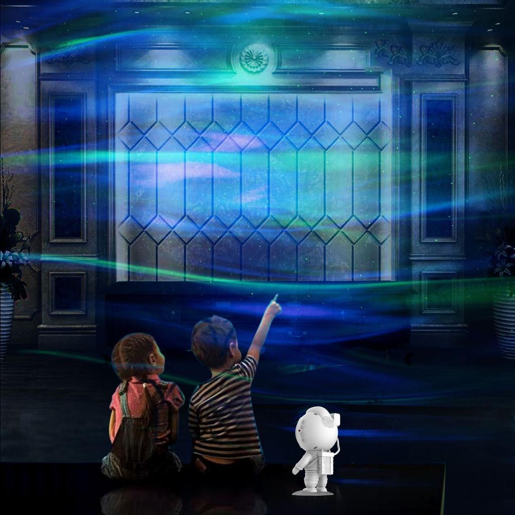 2023 Upgrade Astronaut Northern Lights Aurora Projector Night Light Spaceman For Kid Adult Gaming Room/Party/Home Decor