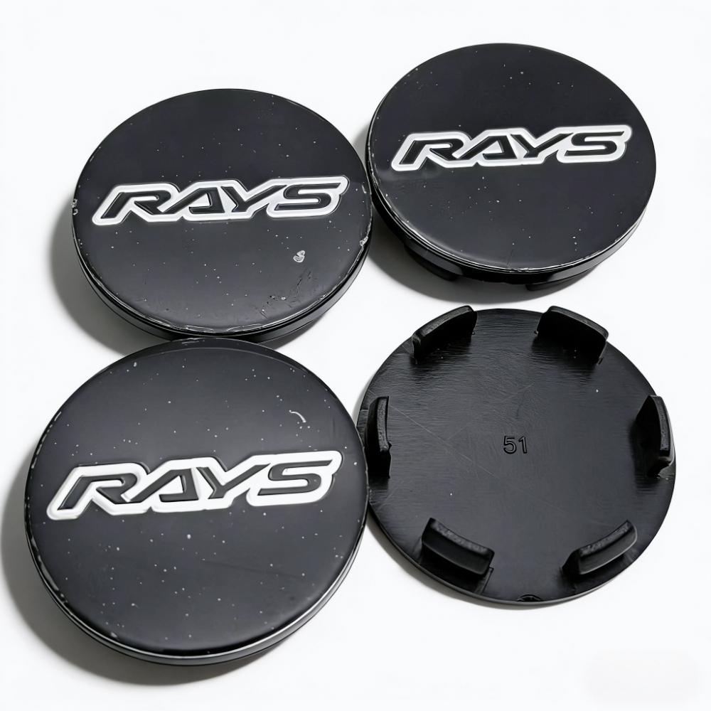 4pcs 51mm 46mm Rays Logo Emblem Badge Car Wheel Center Caps Wheel Hubcaps Rim Hub Center Dust Cover Replace Car Accessrories