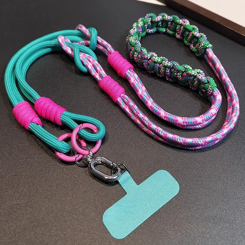 Креативный длинный кроссбоди ремешок для мобильного телефона 3 в 1, шейный шнурок, ремешок на запястье, съемный шнурок для телефона, шнурок для подвешивания стакана с водой