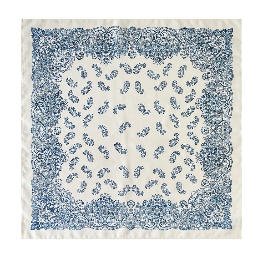 Oil Painting Retro Literary Silk Scarf Cotton Square Scarf Versatile Cashew Nut Silk Scarf 70 Square Scarf Elegant Decorative Waist Seal Belt Scarf