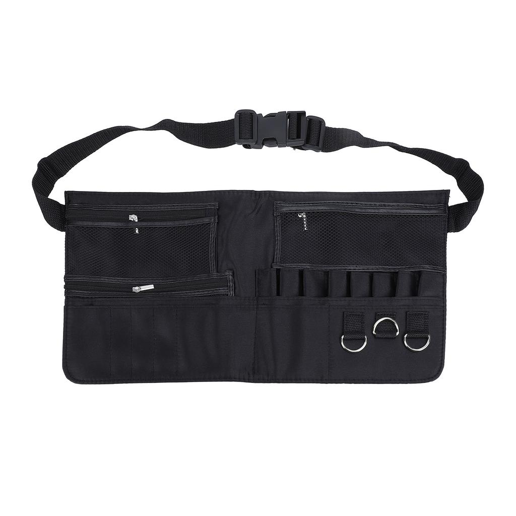 Makeup Brush Bag with Belt Multi Pocket Adjustable Large Capacity Professional Cosmetic Brush Belt for Fashion Stylist