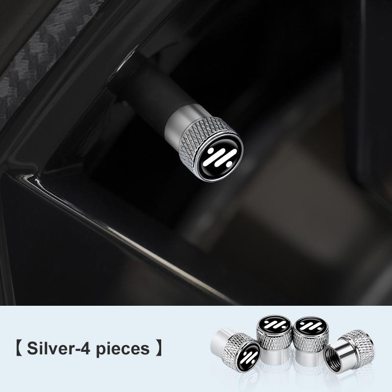 AST1 For IM Motors MG IM6 IM5 LS7 L7 LS6 L6 4Pcs Car Wheel Tire Valve Caps 3D Metal Waterproof Auto Air Stem Cover Car Accessories
