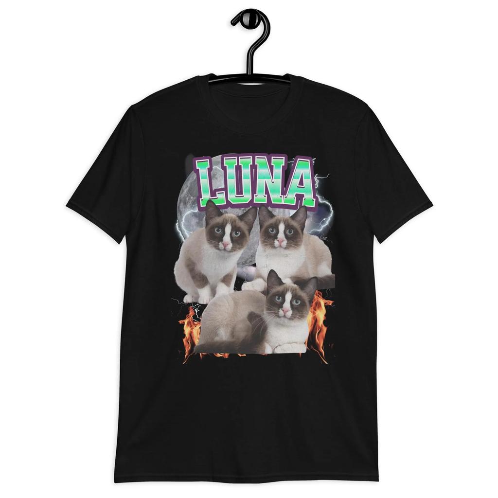 Custom Cat Dad TShirt Personalized Cat Lover Gift Summer Mens and Womens Loose and Breathable Tshirt Top