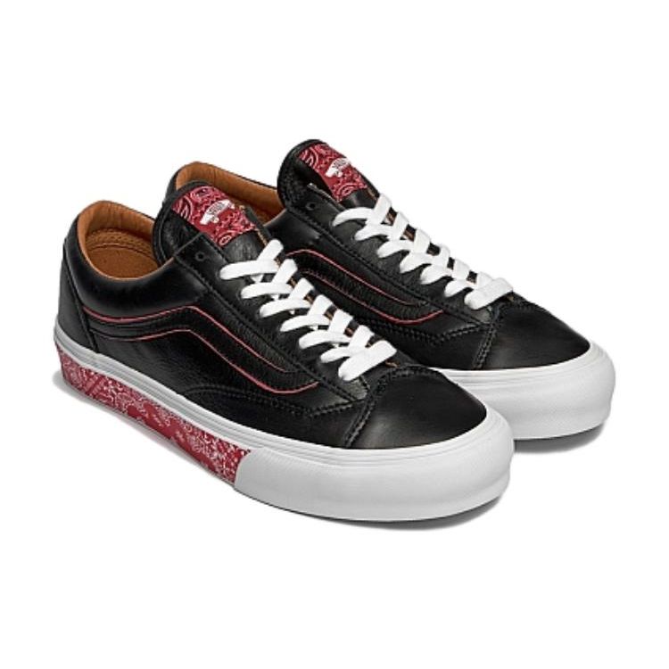 Vans OG Style 36 LX Bandana - Black Racing Red Unisex Sneakers VN0A5FC3IZQ