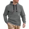Men's Casual Solid-color Sweater, Knitted Small Checkered Sweatshirt, Stand-up Collar Patchwork Style Thickened Sweatshirt