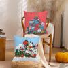 Cartoon B-BT-T-21 Christmas Pillow Case Home Cushion Cover Suitable For Office Sofa Car Suitable For All Seasons
