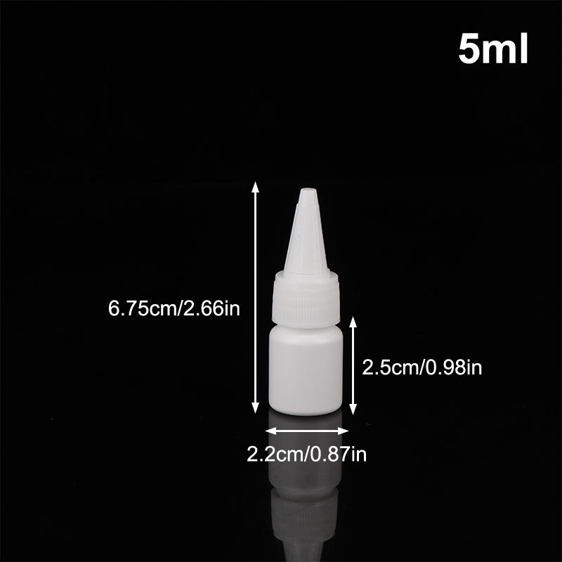5/10/20/30/50/60/100Ml White Squeeze Dropper Empty Bottle With Screw Cap Eyes Liquid Ink Oil Dropper Paint Pigment Bottles