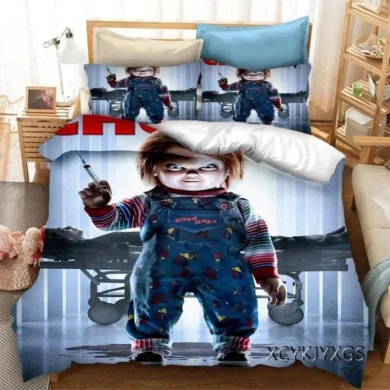 New Bride Of Chucky 3D Print Bedding Set Duvet Covers Pillowcases One Piece Comforter Bedding Sets Bedclothes Bed K598