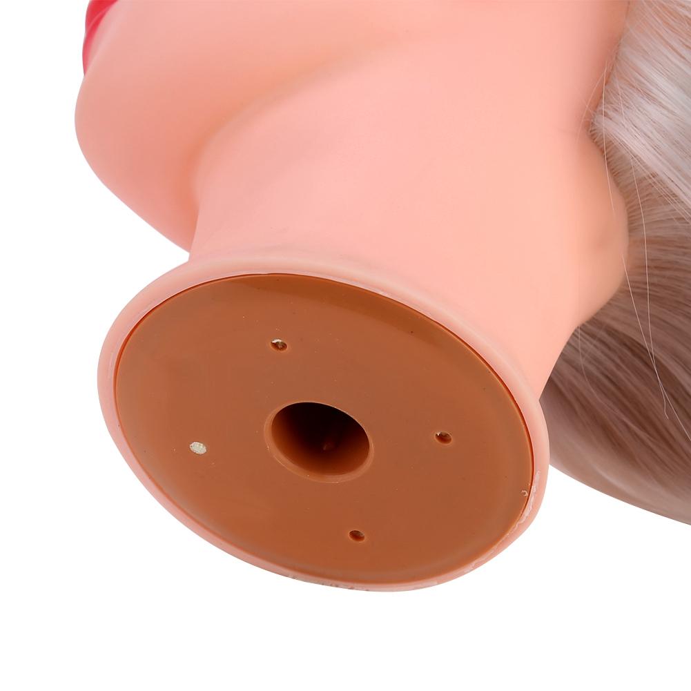 Hair Salon Cosmetology Hairdressing Practice Head Mannequin Dolls Salon Tools (Creamy White)