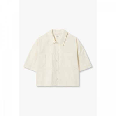 Back Pleat Short Sleeve Shirt
