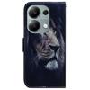 For Xiaomi Redmi Note 13 Pro 4G/Poco M6 Pro 4G Case Drop-proof Pattern Printing Card Slots Phone Cover