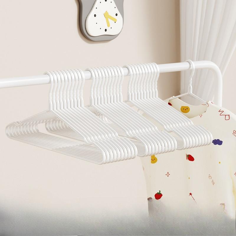 10Pcs Plastic Suit Coat Hangers Heavy Duty Clothes Hangers Shirt Jacket Hanger with Round Notches for Dress Closet Hangers