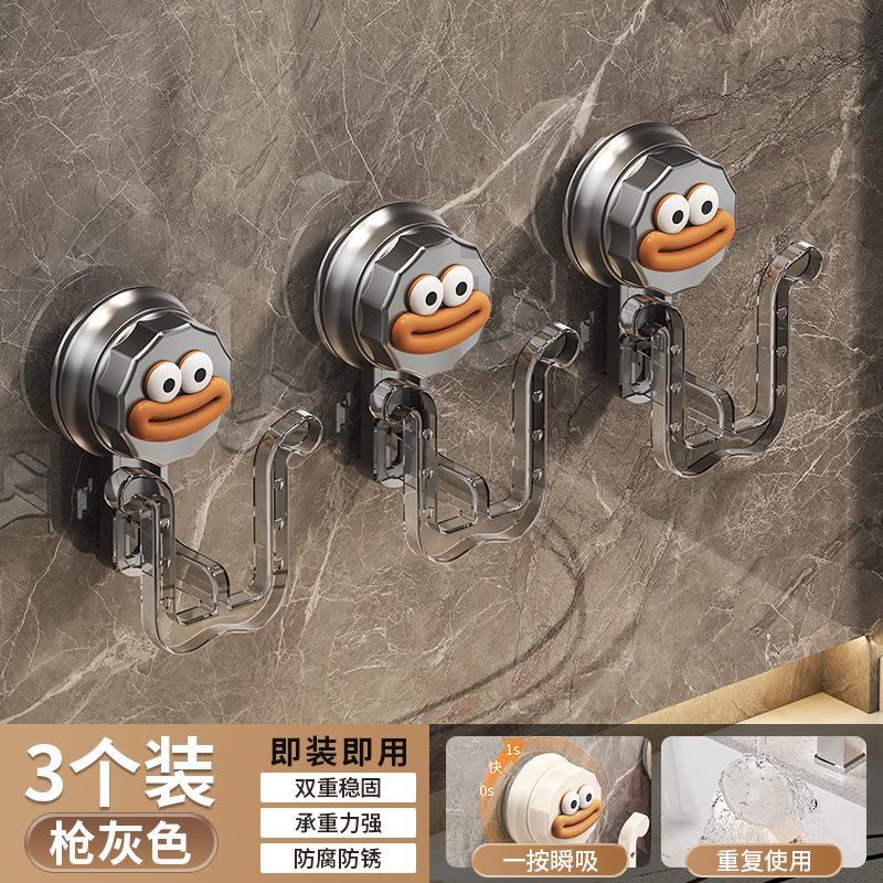 Bathroom Slipper Rack No Punching, Storage Hook, Bathroom Slipper Hanger, Toilet Door Rear Suction Cup Rack, Wall Hanging