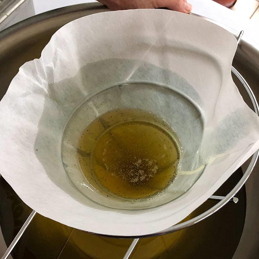 30Pcs Fryer Oil Filters Non-Woven Filter Cones Cooking Oil Filter Cones Maple Syrup Filter Set Cones Filter for Kitchen