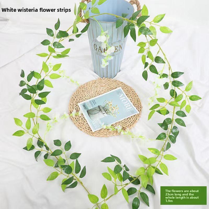 Wisteria Artificial Flowers For Garden Decor With Durable Plastic Vine For Indoor And Outdoor Use