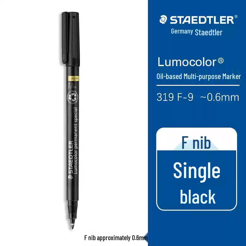 Staedtler 319 F Oil-Based Multi-Purpose Marker 0.6mm Red/Black
