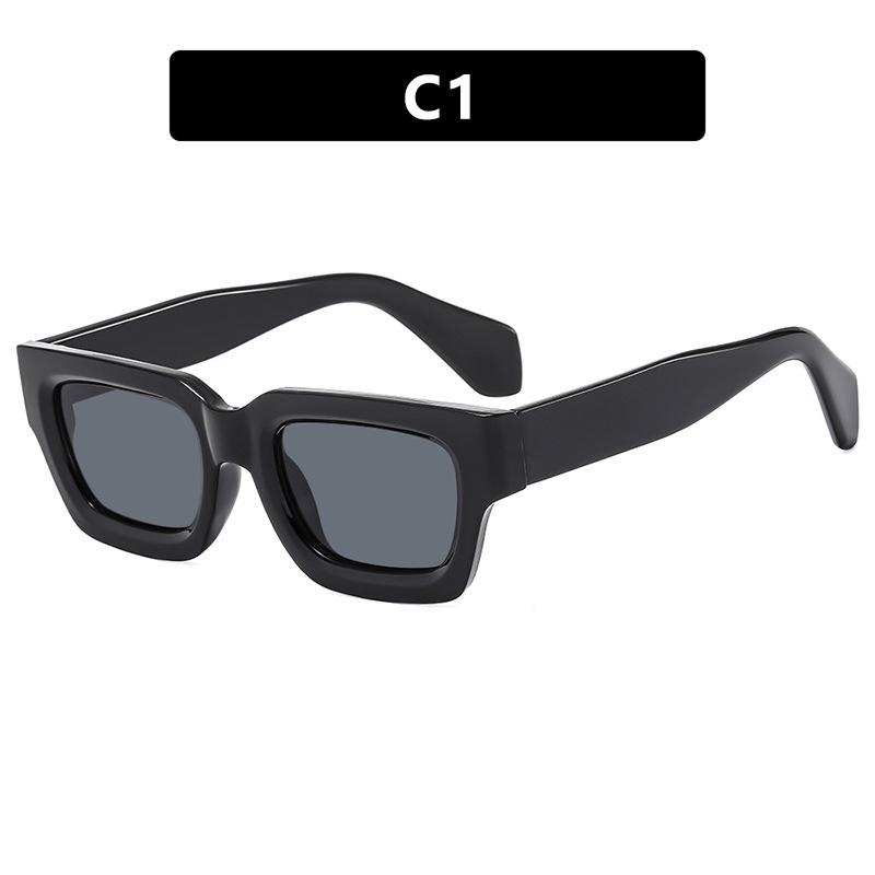 

Трендовые европейские и американские квадратные солнцезащитные очки с толстой оправой 2023 года As shown