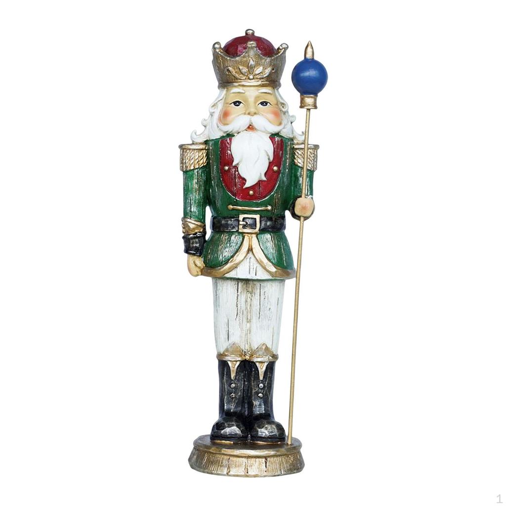 10Inches Christmas Nutcracker Soldier Gifts Hand Painted Doll Desktop Holiday Display Party Home