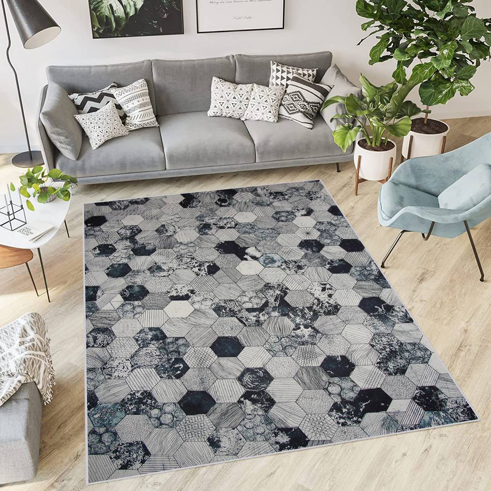 

Eliana Home Washable Printed Carpet LNA1865-SD162 50x80 серый