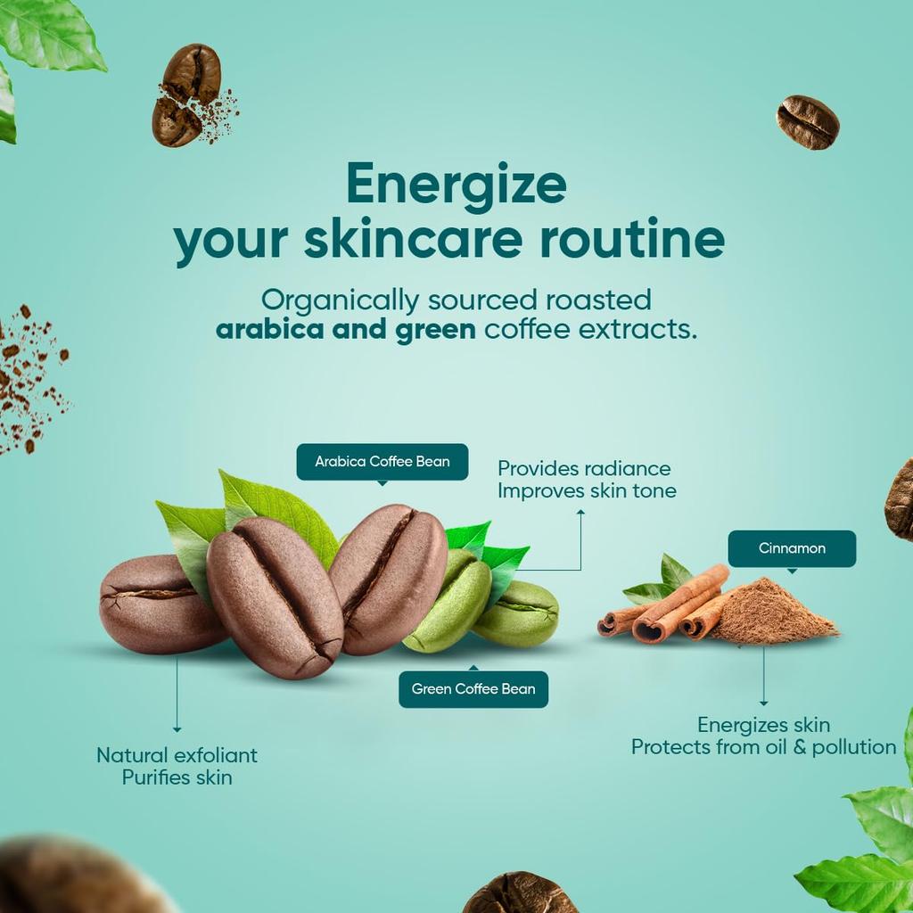 Himalaya Gommage Visage Nettoyant Profond au Café 100g Pack de 1 Exfoliant Naturel pour une Peau Éclatante