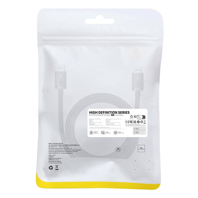 DP 8K To DP 8K Cable Baseus High Definition 1.5 M (Black)