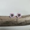 Silver Earrings with Ceramics (60002351)