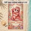 Unicorn Theme Soft Beach Towel Personalized Custom Name Text Towel Portable for Beach Pool Travel