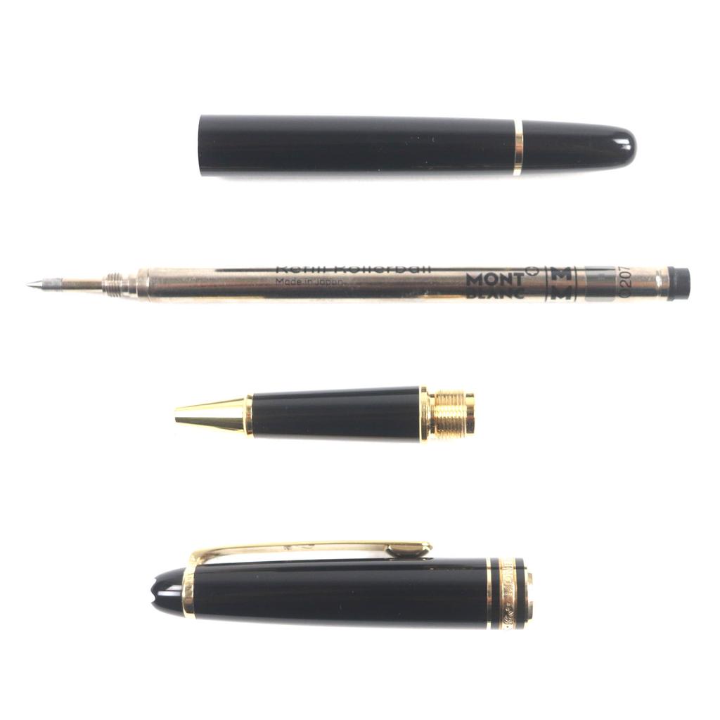 Excellent MONTBLANC Ballpoint Pen Meisterstck Classic Black Gold Mens Used