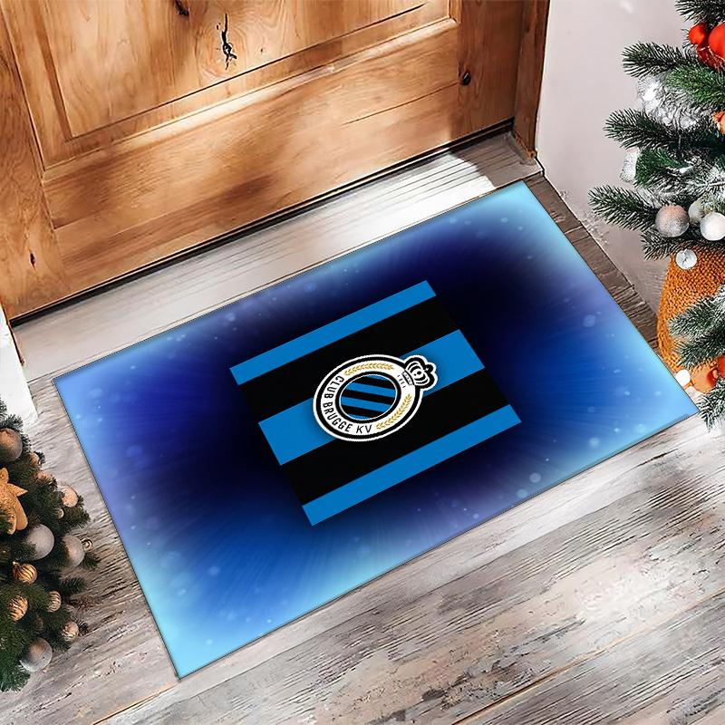 Club Brugge FC Soccer Football Pattern Soft Area Rug Non Slip Indoor Floor Carpet Sports Decor Mat for Bedroom