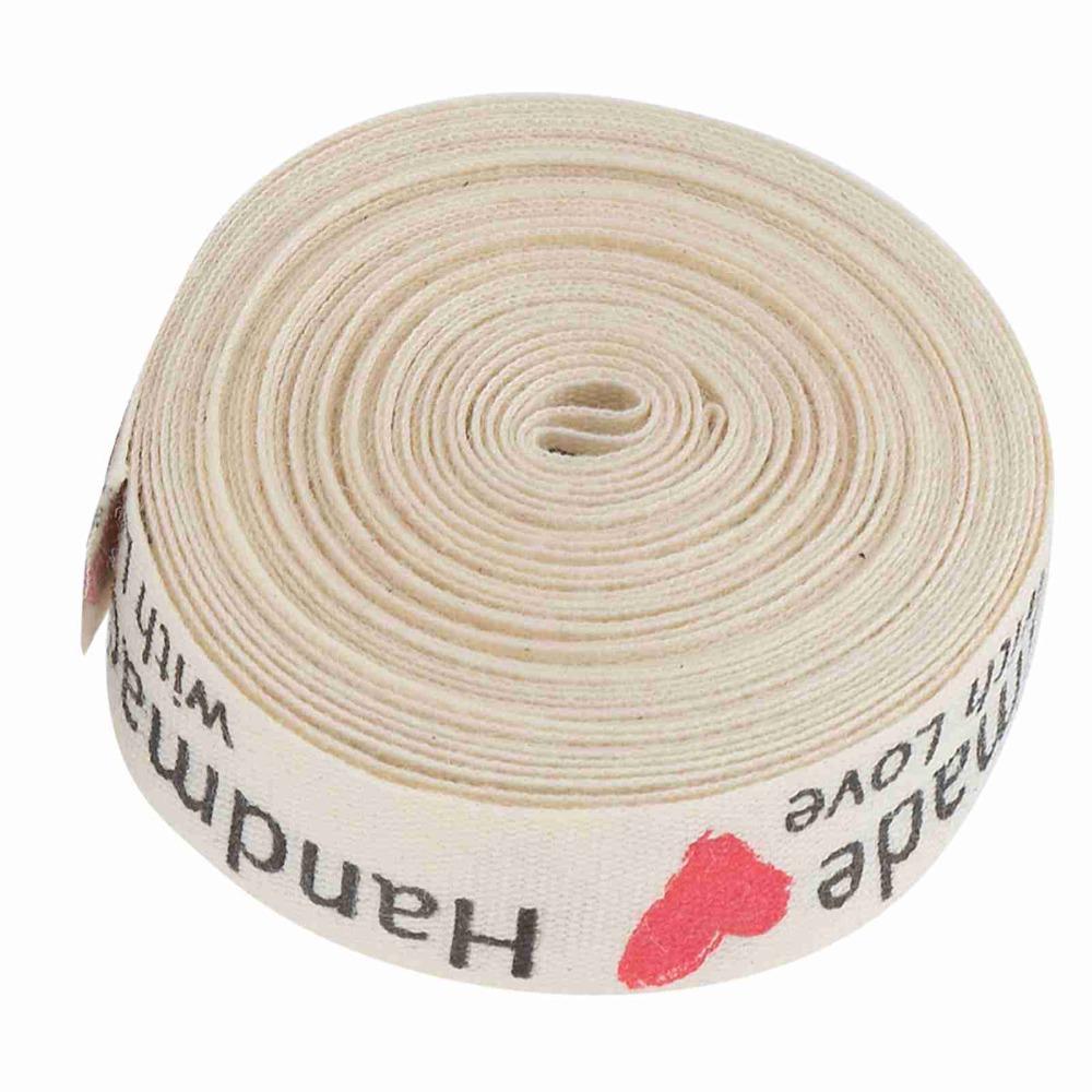 1pcs Fonts Printed Cotton Ribbon Tape 1.5cm Width Fabric Craft Ribbon DIY Sewing Ribbon  Packaging