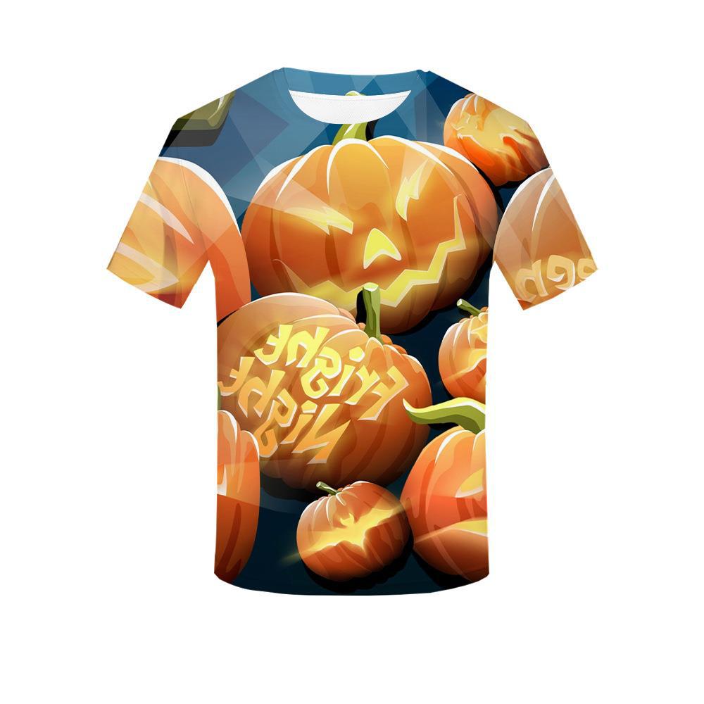 Halloween personlig 3D-tryckt t-shirt för vuxna män sommar kortärmade t-shirts