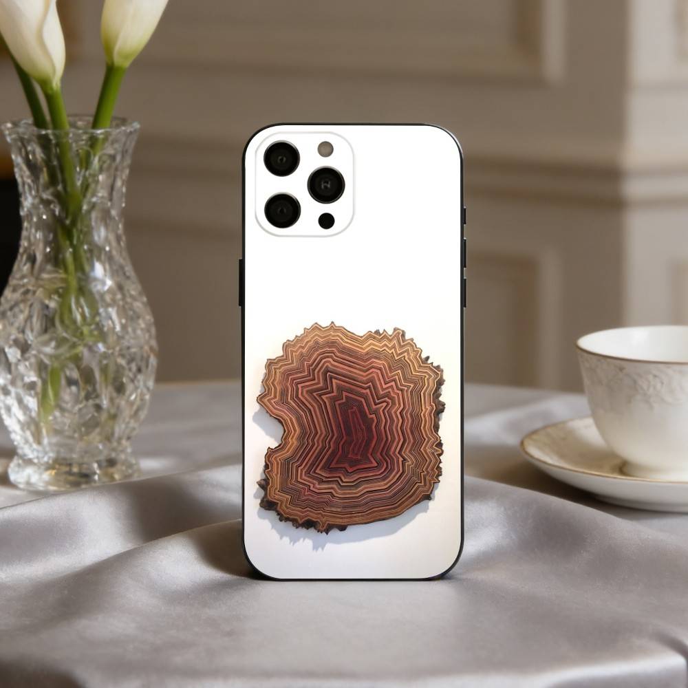 Art W-Wood G-Grain Natural Phone Case For iPhone 17,16,15,14,13,12,11 Plus,Pro Max,XS,Soft Silicone Black Cover