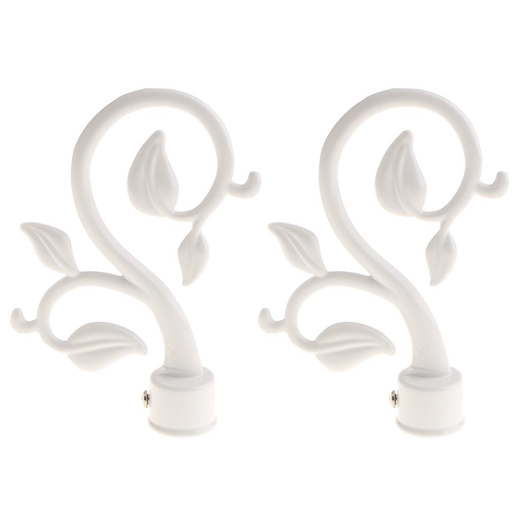 Buy 22mm Curtain Pole Recess Bracket Curtain Rod Bracket Finial Type 1