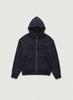 Oversized Forde Sweat Zip-Up Hoodie Jacket_Navy