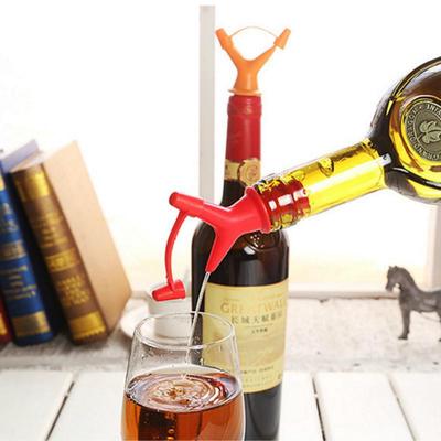 1 Stücke Doppel Deflektor Flüssigkeit Düse Sojaöl Flasche Mund Stopper Wein Sauce Gießen Auslauf Flasche Kappen