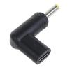 90 Degree Type-C Plug Converter USB-C Female to DC5V Male Jack 4.0x1.7mm Adapter