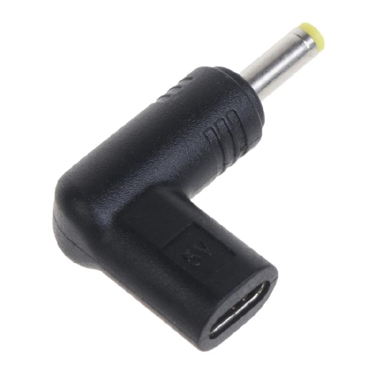 90 Degree Type-C Plug Converter USB-C Female to DC5V Male Jack 4.0x1.7mm Adapter