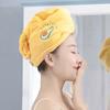Magic Microfiber Shower Cap Embroidery Towel Bath Hats Dry Hair Cap Quick Drying Soft For Lady Turban Head 1PC