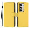 For Xiaomi Redmi 15 5G Case Solid Color Wallet Leather Phone Cover with Strap
