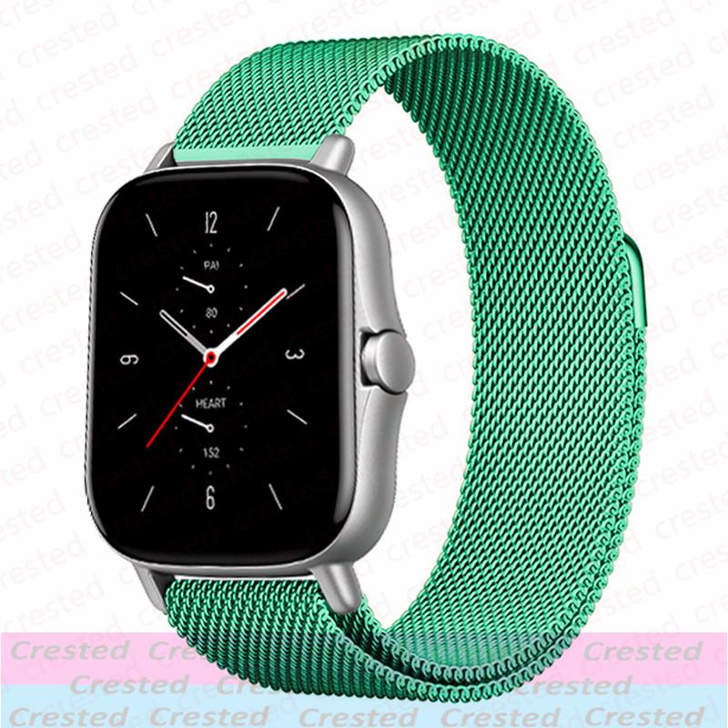 Milanese Loop Band For Amazfit GTS/2/2e/3/4/GTS2 Mini/GTR/47mm/GTR2/3/4/5/Pro Stratos Bracelet Amazfit Bip 6 5 20mm/22mm Strap