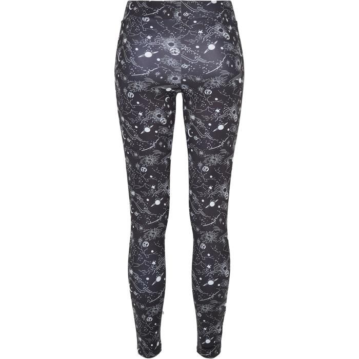Legging femme - Urban Classics - Tech Mesh AOP - Imprimé fantaisie - Inserts en maille - Confort extensible