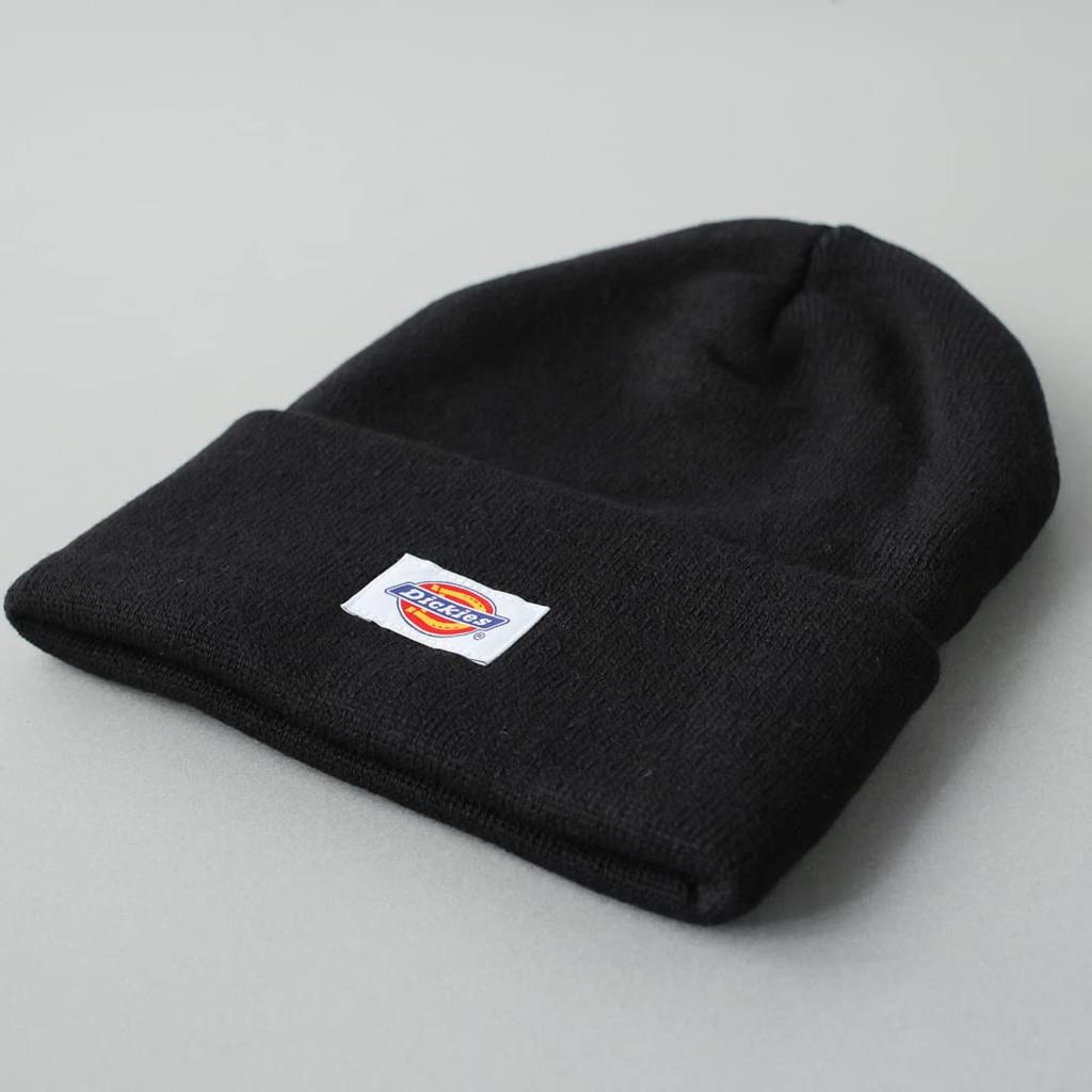 Dickies Basic Knit Unisex Acrylic Knit Hat for Men and Solid Perfect for Snowboarding and Street 014 Cap/Beanie Hat, Women, Color, Wear, Black,