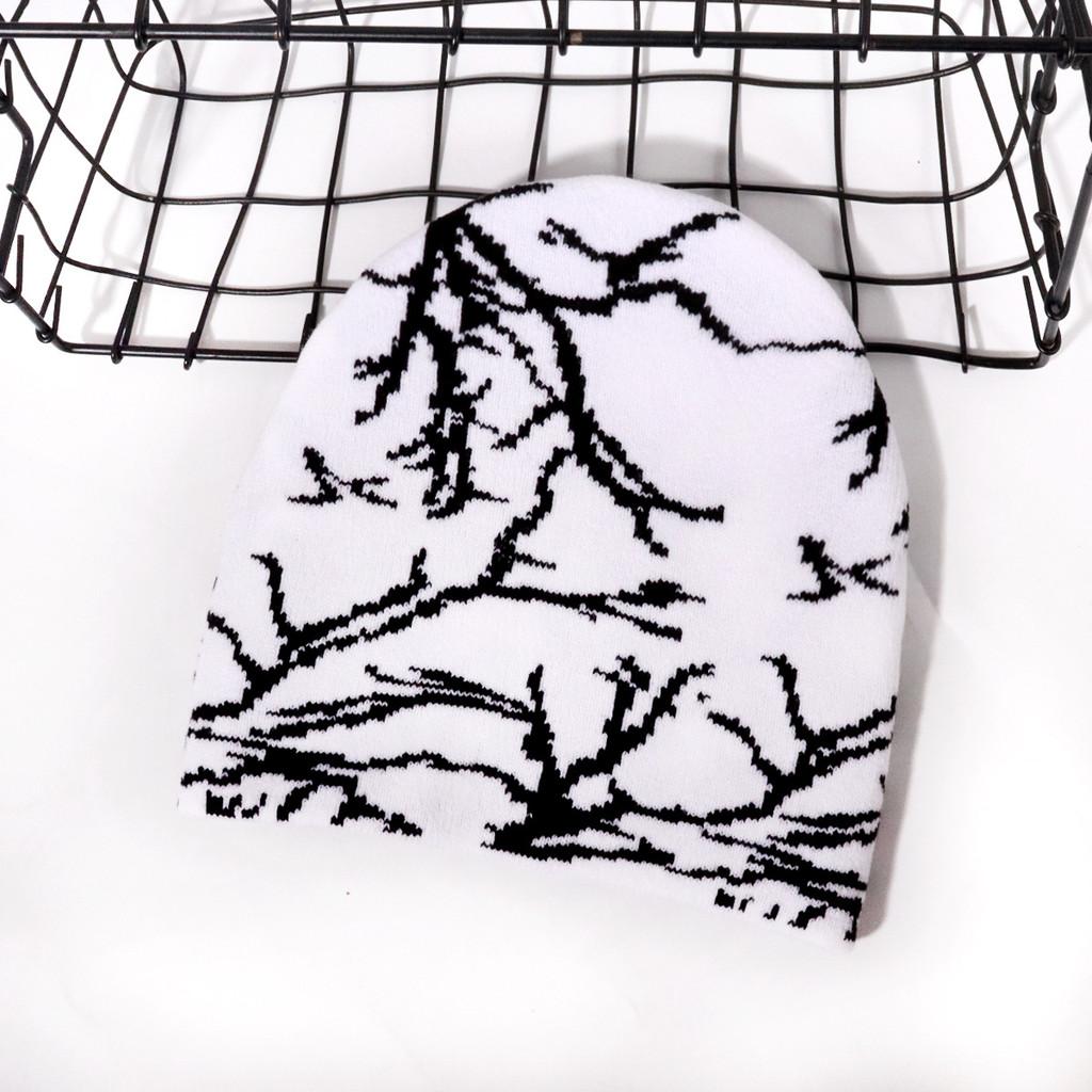 Knit Lightning Pattern Hat Breathable Cap For Casual Cold Weather Accessory