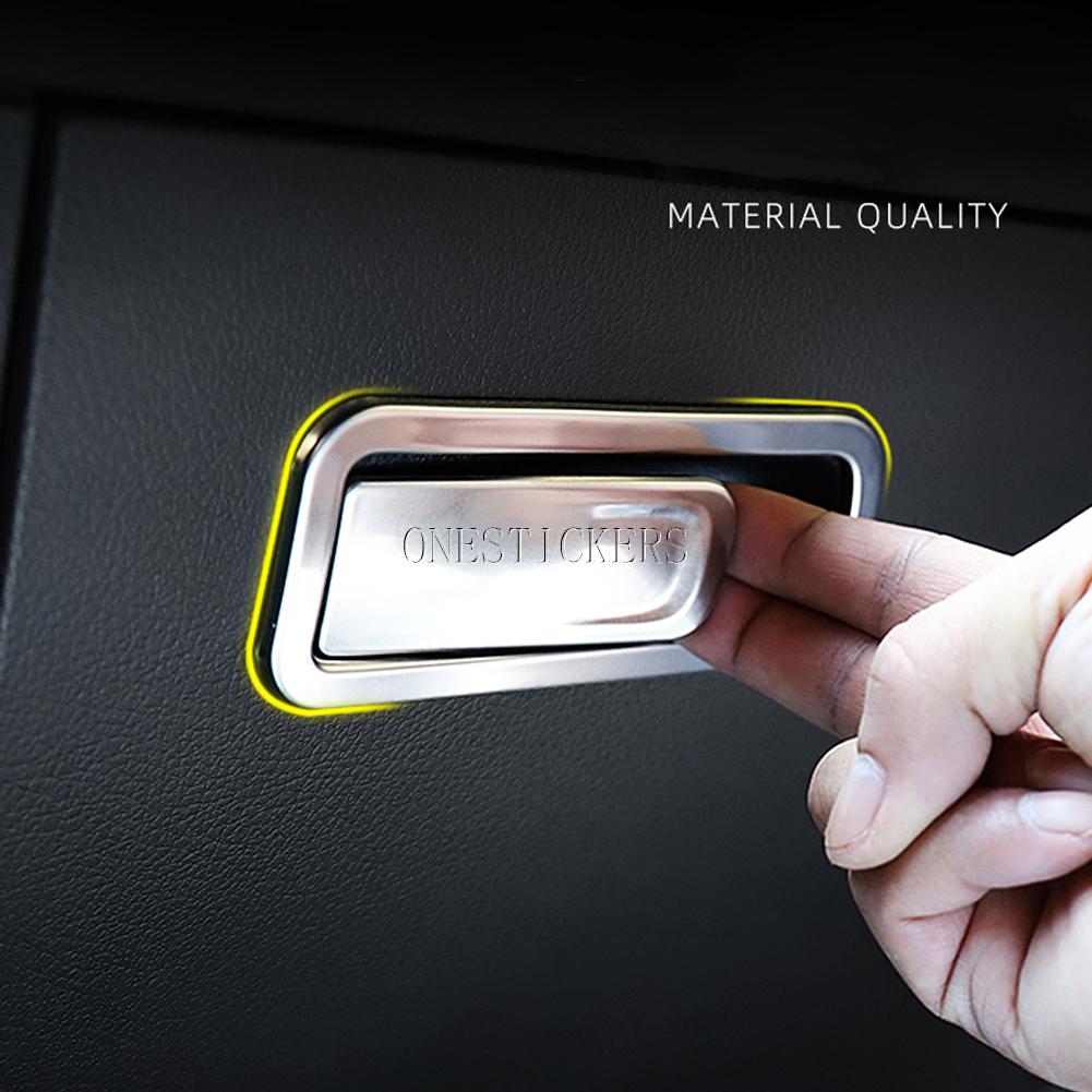 Stainless Steel Car Co-pilot Glove Box Handle Cover Trim For Mercedes Benz A B CLA GLB GLA Class W177 V177 W247 C118 X247 H247